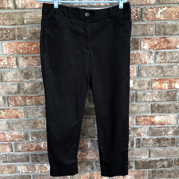 Talbots the Perfect Crop black pants. Size 6 - Picture 1 of 7